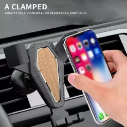 PORTACELLULARE DA AUTO SISTEMA BLOCCAGGIO PER VENTILAZIONE ROTAZIONE 360° Q-ZG53