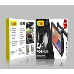 PORTACELLULARE TABLET SUPPORTO PER POGGIATESTA AUTO CON GANCI REGOLABILI Q-ZJ155