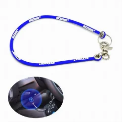 PORTACHIAVI BLOCK SHAFT AUTO CORDA SILICONE ANTIFURTO BLOCCASTERZO FI-LB001 BLU