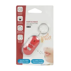 PORTACHIAVI CON RILEVATORE SONORO ALLARME INDICATORE LED TROVA CHIAVI CASA XC2180