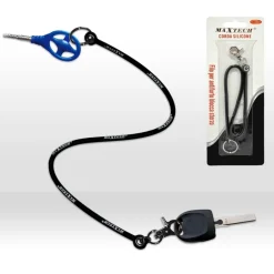 PORTACHIAVI CORDA FILO IN SILICONE PER AUTO BLOCK SHAFT ANTIFURTO BLOCCA STERZO