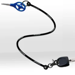PORTACHIAVI CORDA FILO IN SILICONE PER AUTO BLOCK SHAFT ANTIFURTO BLOCCA STERZO