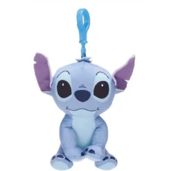 PORTACHIAVI DI STITCH CON CLIP PER BORSA IN PELUCHE LILO & STITCH MISURA 11,5 CM