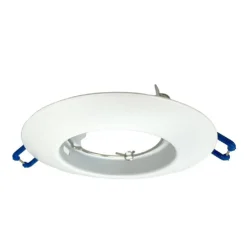 PORTAFARETTO AD INCASSO FISSO SUPPORTO TONDO PER FARETTI LAMPADA IN ALLUMINIO P32