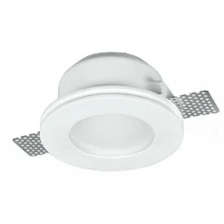 PORTAFARETTO GESSO INCASSO A SCOMPARSA SUPPORTO FARETTO TONDO CON VETRINO GS-15