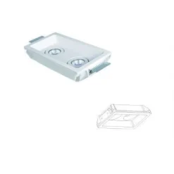 PORTAFARETTO INCASSO GESSO DOPPIO ORIENTABILE A SCOMPARSA PORTALAMPADA GU10 GS21