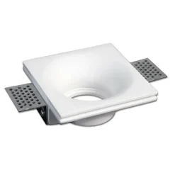 PORTAFARETTO INCASSO GESSO SCOMPARSA QUADRATO VERNICIABILE SUPPORTO FARETTI GS14