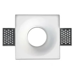 PORTAFARETTO INCASSO GESSO SCOMPARSA QUADRATO VERNICIABILE SUPPORTO FARETTI GS14