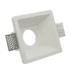 PORTAFARETTO INCASSO IN GESSO A SCOMPARSA PER FARETTO GU10 MOTIVO QUADRATO GS-19