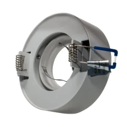 PORTAFARETTO ORIENTABILE TONDO INCASSO ESTERNO 85MM LUCE LAMPADE LED GU10 GU5.3