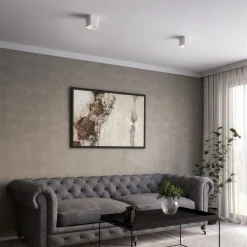 PORTAFARETTO ORIENTABILE DA SOFFITTO BIANCO PER FARETTO GU10 / GU5.3 P34-GU10-B1