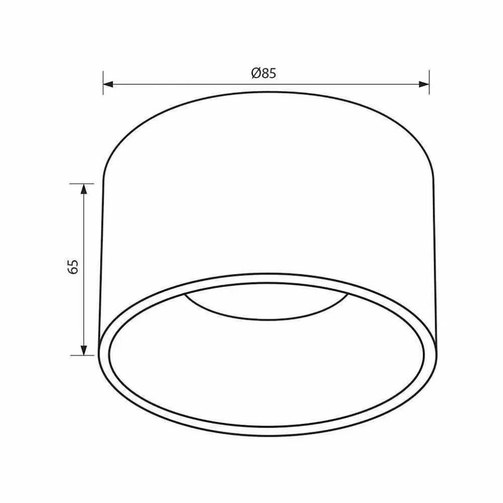 PORTAFARETTO TONDO NERO BIANCO INCASSO 70MM LUCE SOFFITTO LAMPADE LED GU10 GU5.3