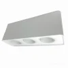 PORTAFARETTO TRIPLO ORIENTABILE DA SOFFITTO BIANCO PER FARETTO GU10 GU5.3 P34-B3