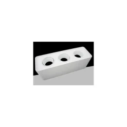 PORTAFARETTO TRIPLO ORIENTABILE DA SOFFITTO BIANCO PER FARETTO GU10 GU5.3 P34-B3