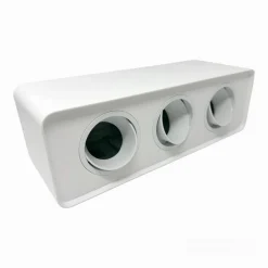 PORTAFARETTO TRIPLO ORIENTABILE DA SOFFITTO BIANCO PER FARETTO GU10 GU5.3 P34-B3