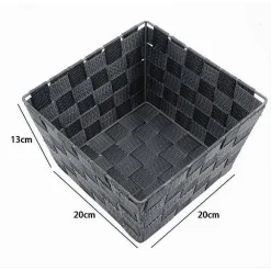 PORTAOGGETTI IN TESSUTO MULTIUSO ORGANIZER BAGNO CAMERA CUCINA 20X20X13 CM 79014