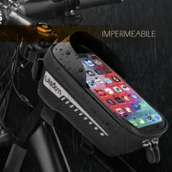 PORTAOGGETTI PORTA CELLULARE TOUCH SCREEN CON VISIERA ATTACCO UNIVERSALE XC-2654