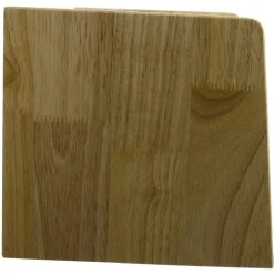 PORTAPANE IN LEGNO CON VETRINA IN VETRO CHIUSURA A CALAMITA CONTENITORE 38X22X20CM