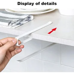 PORTAROTOLO 27CM SOTTOPENSILE SENZA FORARE PER CUCINA BAGNO PORTA ASCIUGAMANO