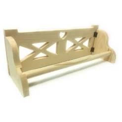 PORTAROTOLO DA CUCINA A PARETE IN LEGNO PER DECOUPAGE PORTA SCOTTEX ROTOLO