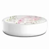 PORTASAPONE SAPONETTA ACCESSORIO ARREDO BAGNO BIANCO CON FIORI IN CERAMICA 69919