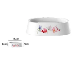 PORTASAPONE SAPONETTA ACCESSORIO BAGNO BIANCO IN PLASTICA 13.2CM CON FIORI 69925