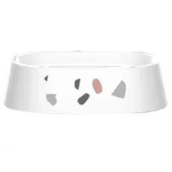 PORTASAPONE SAPONETTA BAGNO GRANIGLIA BIANCO MULTICOLORE IN PLASTICA 13.2CM 69842