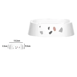 PORTASAPONE SAPONETTA BAGNO GRANIGLIA BIANCO MULTICOLORE IN PLASTICA 13.2CM 69842