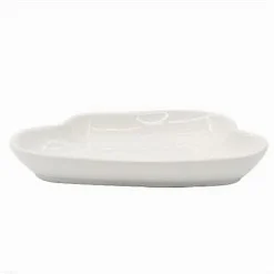 PORTASAPONE SAPONETTA CERAMICA BIANCO FORMA NUVOLA BAGNO ACCESSORIO ARREDO 79938