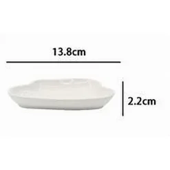 PORTASAPONE SAPONETTA CERAMICA BIANCO FORMA NUVOLA BAGNO ACCESSORIO ARREDO 79938