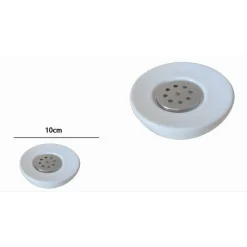 PORTASAPONE SAPONETTA COLORE BIANCO IN CERAMICA ACCESSORI ARREDO PER BAGNO 59871