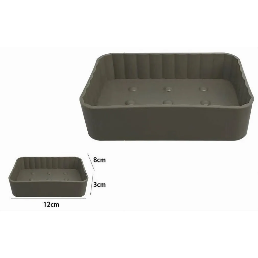 PORTASAPONE SAPONETTA DA BAGNO RETTANGOLARE BEIGE RIGATO ACCESSORIO ARREDO 79168