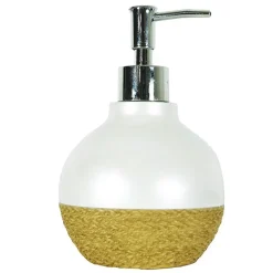 PORTASAPONE SFERICO BIANCO PERLA PORTA SAPONE ESY_10375 DISPENSER SAPONE