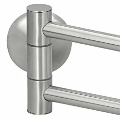 PORTASCIUGAMANI DA PARETE BAGNO 2 BRACCI REGOLABILI PORTA ASCIUGAMANI IN ACCIAIO