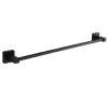 PORTASCIUGAMANI IN ACCIAIO INOX SINGOLO NERO DA 40 CM PER BAGNO DESIGN MODERNO