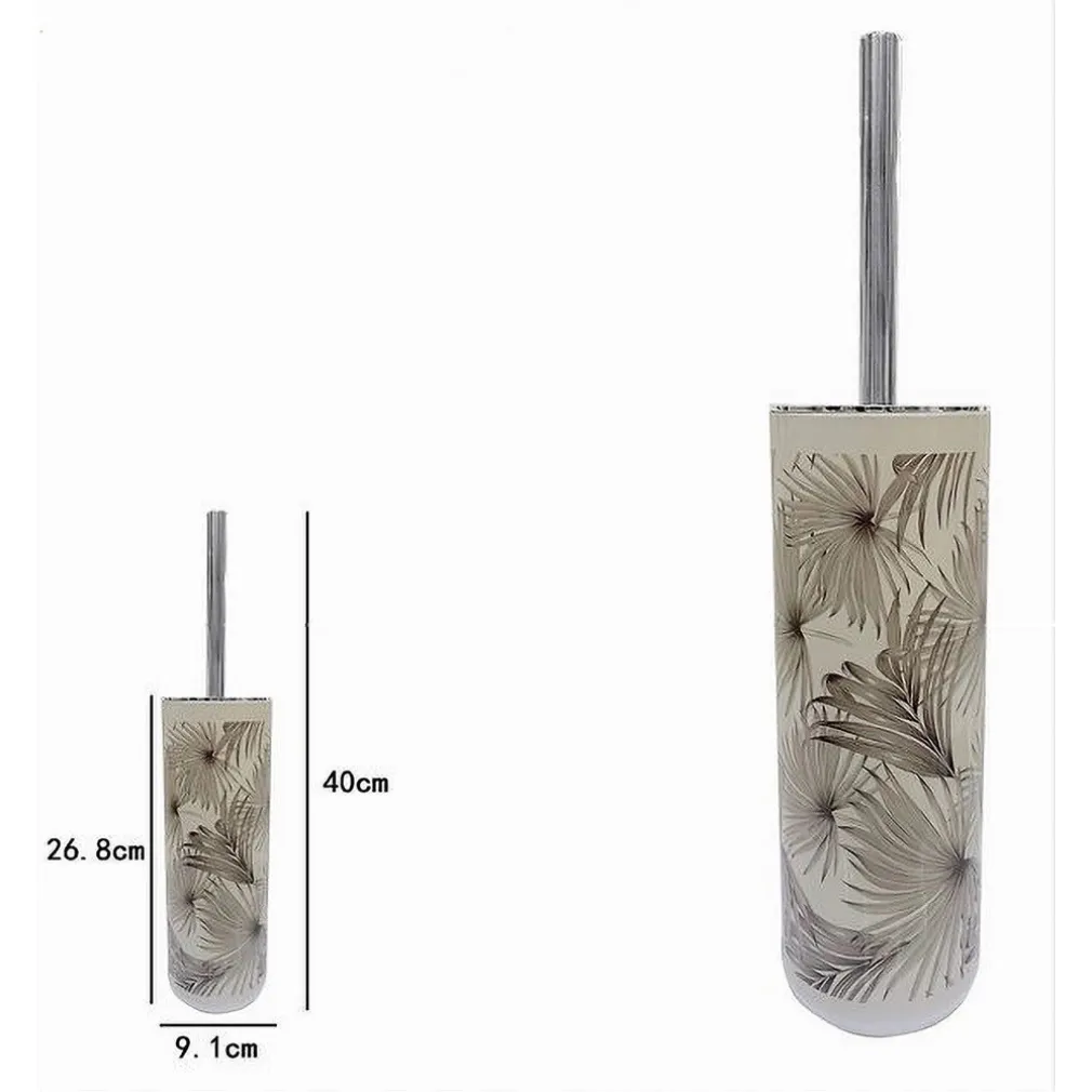 PORTASCOPINO A CILINDRO 9.1X26.8CM CON SCOPINO BAGNO WC TOILETTE TROPICALE 87071