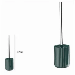 PORTASCOPINO ARREDO DA BAGNO WC TOILETTE VERDE RIGATO CON SCOPINO COMPLETO 69955