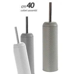 PORTASCOPINO BAGNO WC 40CM IN METALLO DECORO HAMMER VARI COLORI ASSORTITI 747632