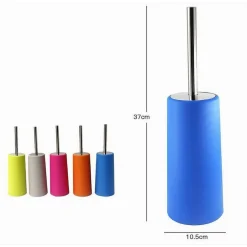 PORTASCOPINO COLORATO DA TERRA BAGNO TOILETTE CON SCOPINO SPAZZOLA PER WC 62306