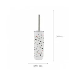 PORTASCOPINO GRANIGLIA IN PLASTICA BIANCO MULTICOLORE 9.1X26.8 CM SCOPINO 69843