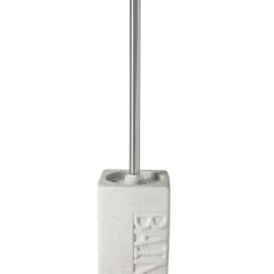 PORTASCOPINO IN CERAMICA BIANCO SCOPETTINO DA BAGNO WC EFFETTO PIETRA 40X11CM