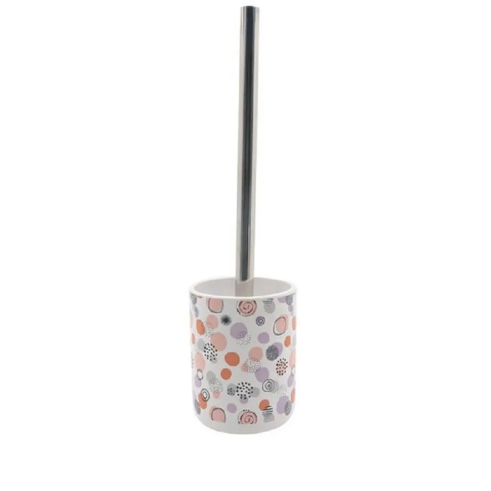 PORTASCOPINO PORTA SCOPINO PER BAGNO WC TOILETTE SFERE ASTRATTE COMPLETO 87080