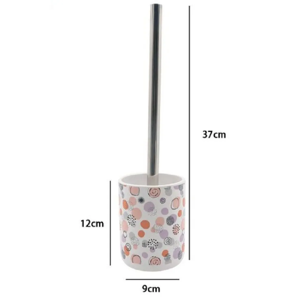 PORTASCOPINO PORTA SCOPINO PER BAGNO WC TOILETTE SFERE ASTRATTE COMPLETO 87080