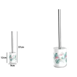 PORTASCOPINO PORTA SCOPINO BAGNO WC TOILETTE FENICOTTERI SCOPINO COMPLETO 69961