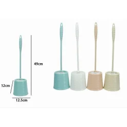 PORTASCOPINO ROTONDO COLORATO RIGATO PER BAGNO WC TOILETTE CON SCOPINO 79300