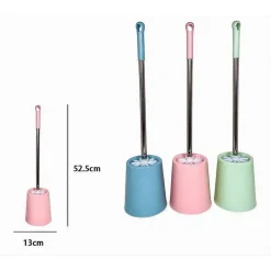 PORTASCOPINO ROTONDO COLORATO LAVORATO PER BAGNO WC TOILETTE CON SCOPINO 79466