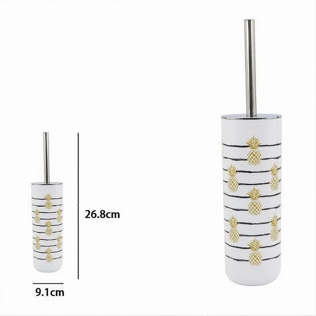 PORTASCOPINO 9.1X26.8CM CON SCOPINO ACCESSORI BAGNO WC TOILETTE CON ANANAS 69761