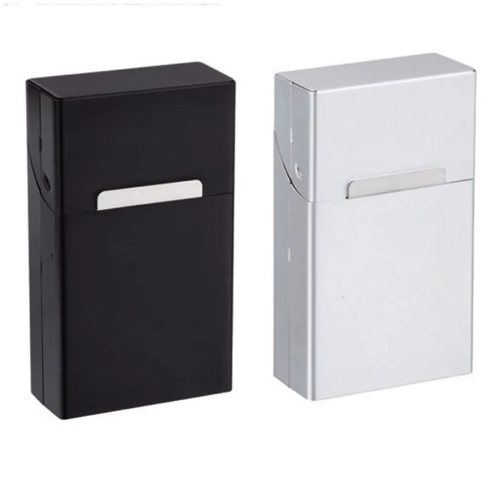 PORTASIGARETTE IN ALLUMINIO PORTA PACCHETTO SIGARETTE CHIUSURA MAGNETICA SCATTO
