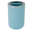 PORTASPAZZOLINI BICCHIERE ACCESSORI BAGNO 2FORI CELESTE SILVER CONTENITORE 79887