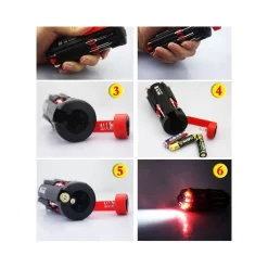 PORTATILE 8 IN 1 MULTI CACCIAVITE CON 6 LED TORCIA TOOLS LIGHT UP SET
